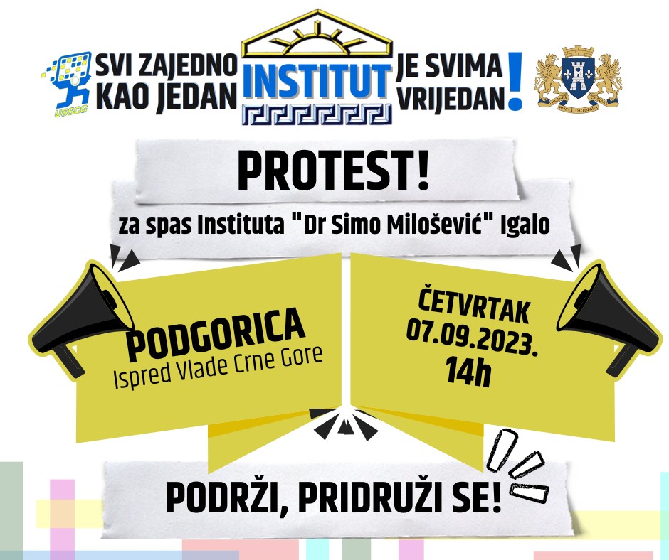 Protest za spas Instituta “Dr Simo Milošević” sjutra ispred Vlade