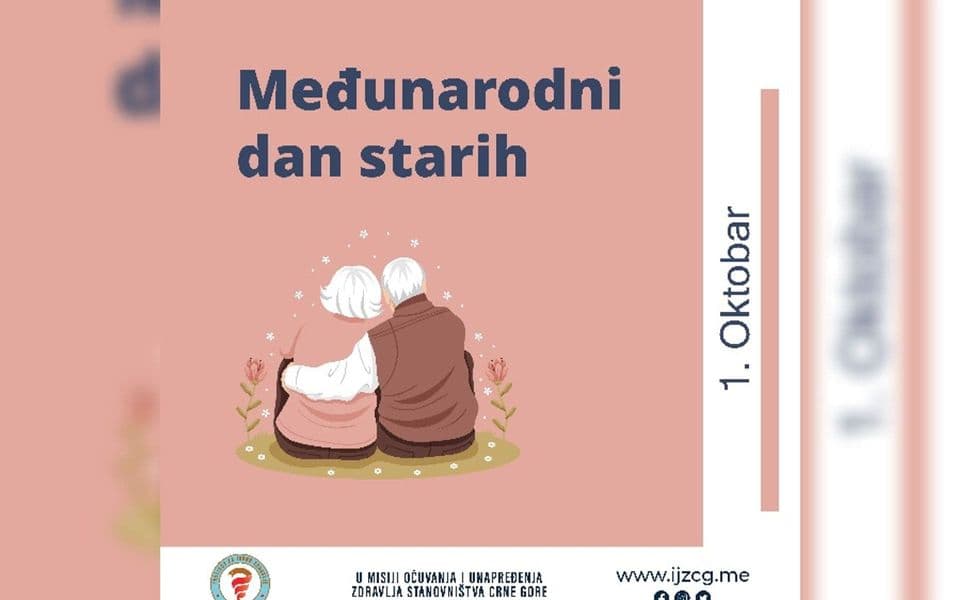 Trend starenja u Crnoj Gori, procenat će rasti
