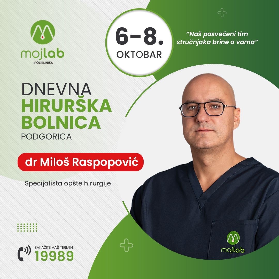Minimalno invazivne hirurške metode i kraći period oporavka, Dr Miloš Raspopović