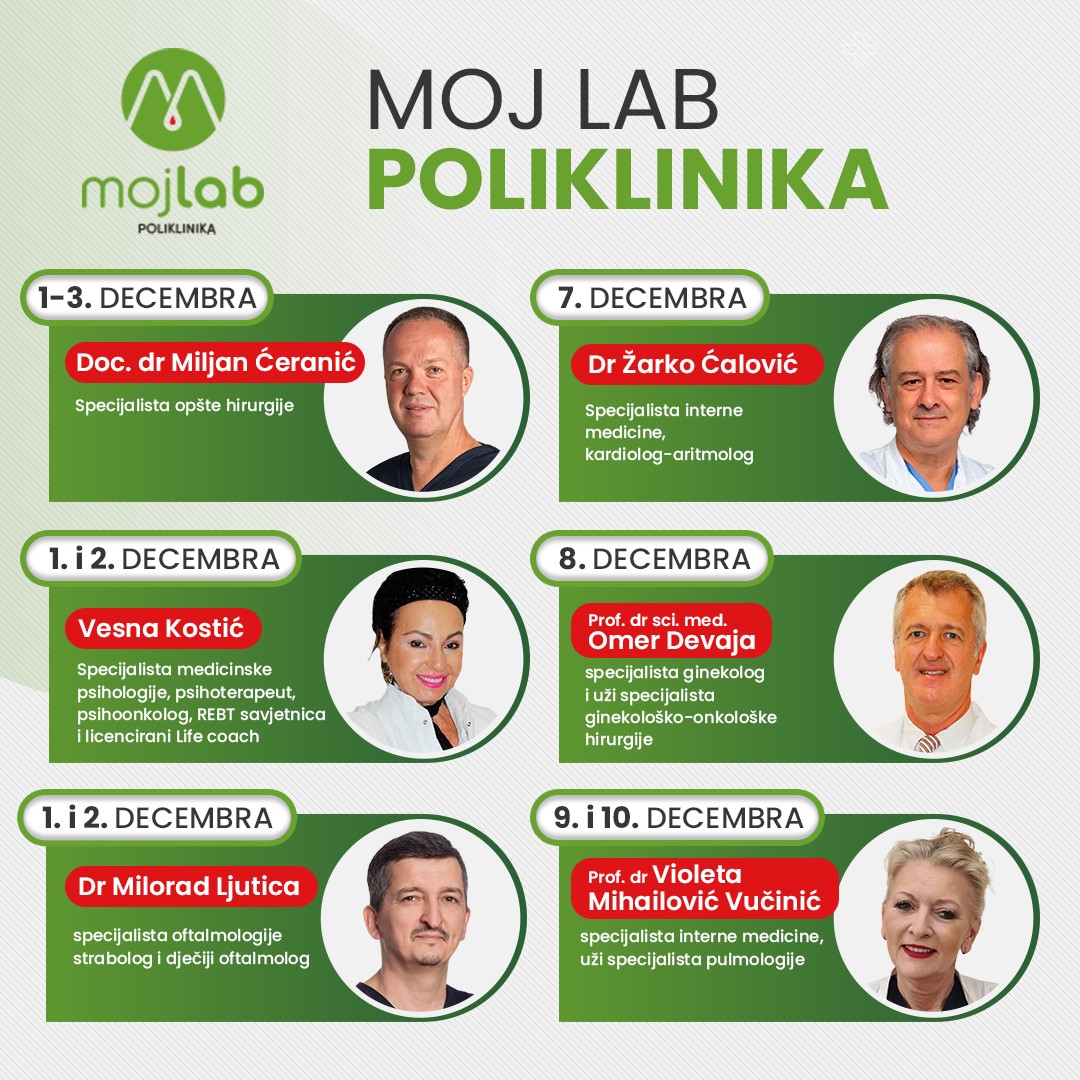 Raspored doktora Moj Lab