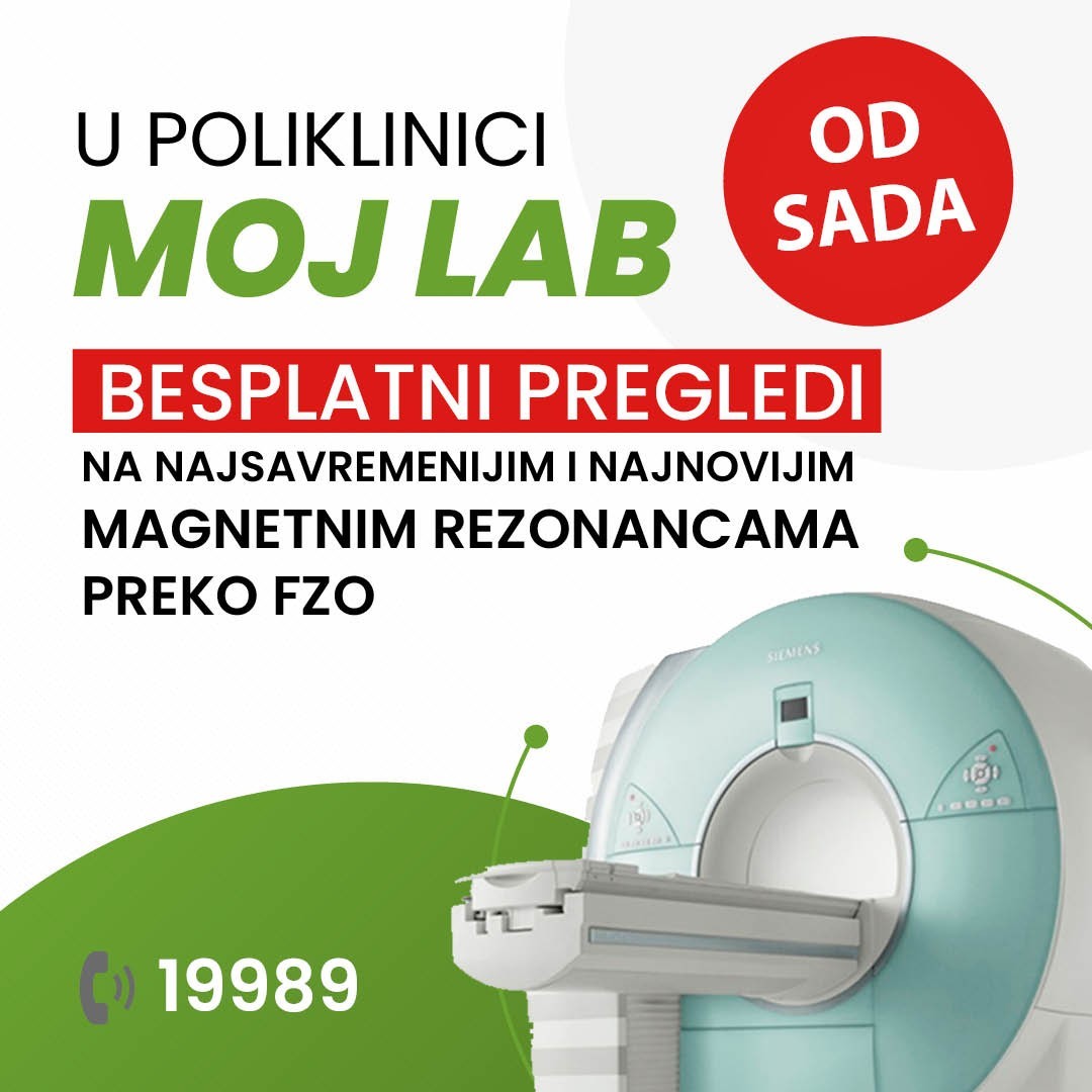 Moj Lab: Besplatni pregledi na najsavremenijim i najnovijim magnetnim rezonancama, preko Fonda za zdravstveno osiguranje!