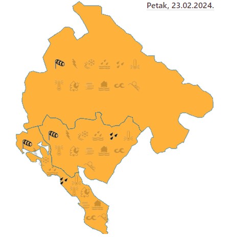 Sjutra na snazi narandžasti meteoalarm, važi za područje čitave države