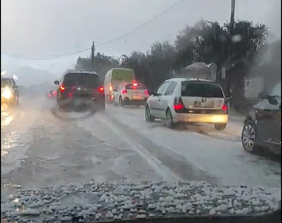 VIDEO: Oluja i grad jutros probudili Barane