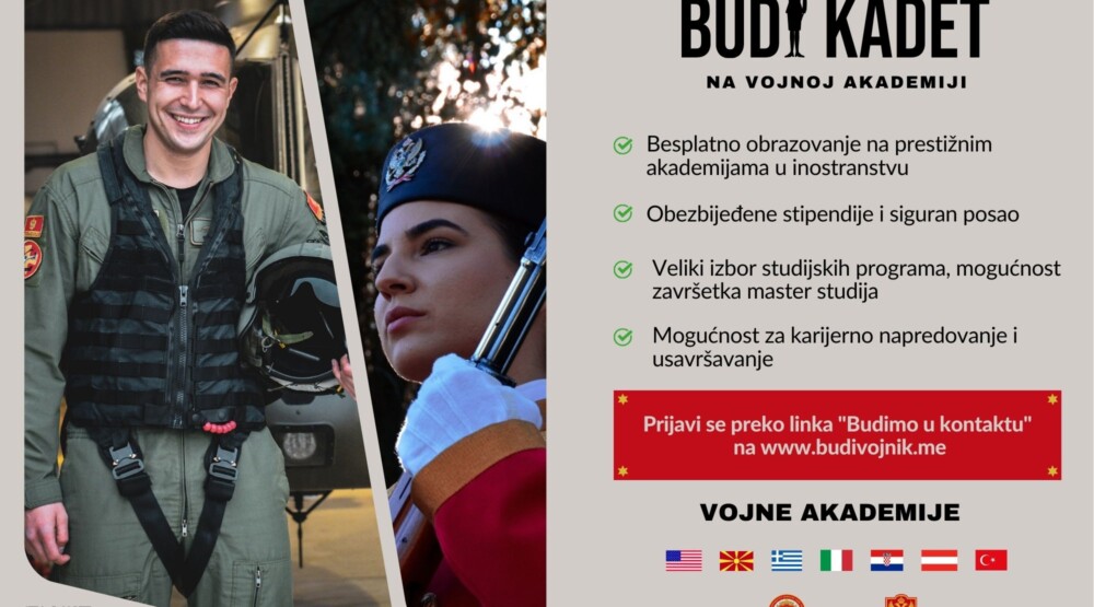 Budi kadet: Predstavnici Ministarstva odbrane i Vojske Crne Gore ponovo sa srednjoškolcima