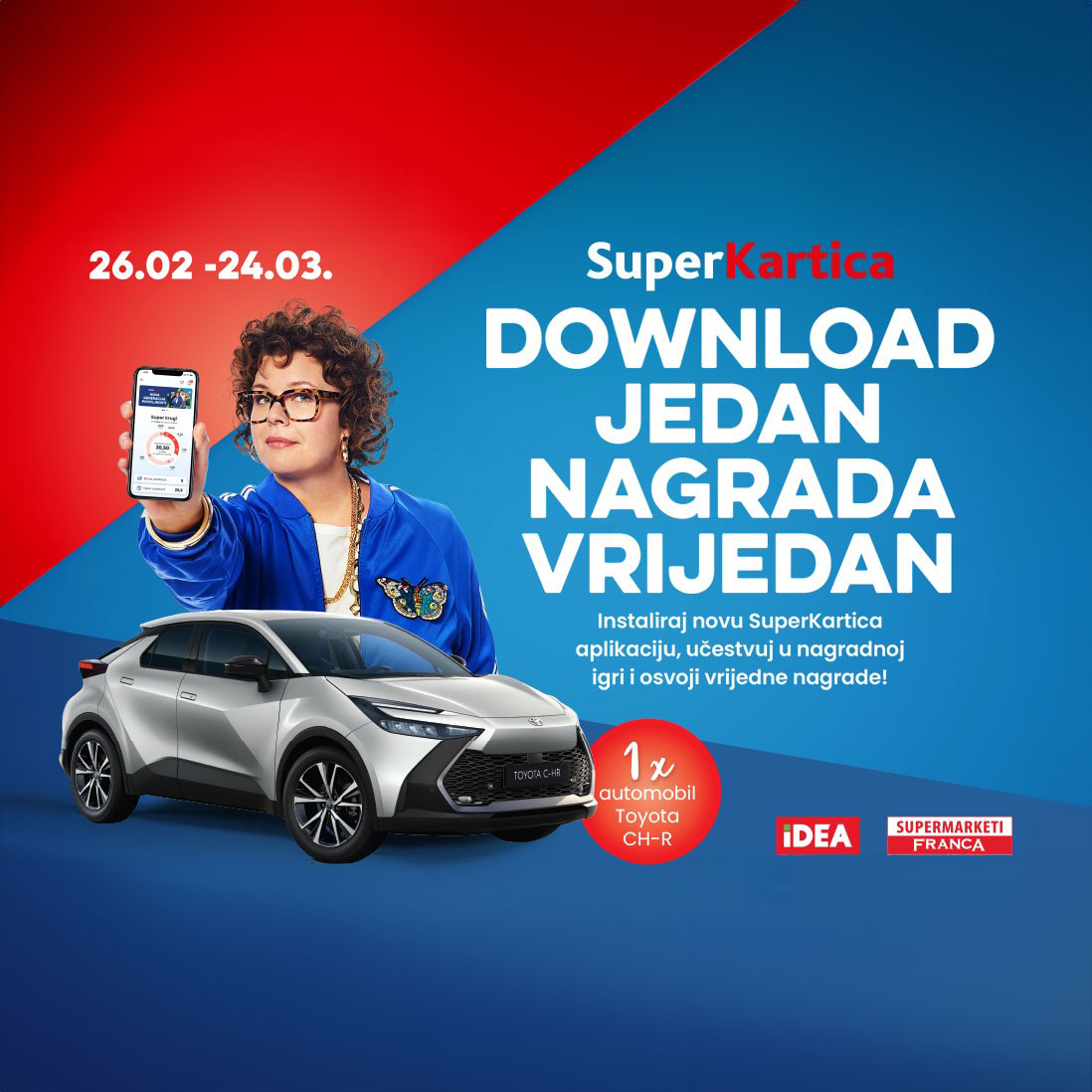 Učestvujte u nagradnoj igri “DOWNLOAD JEDAN, NAGRADA VRIJEDAN“