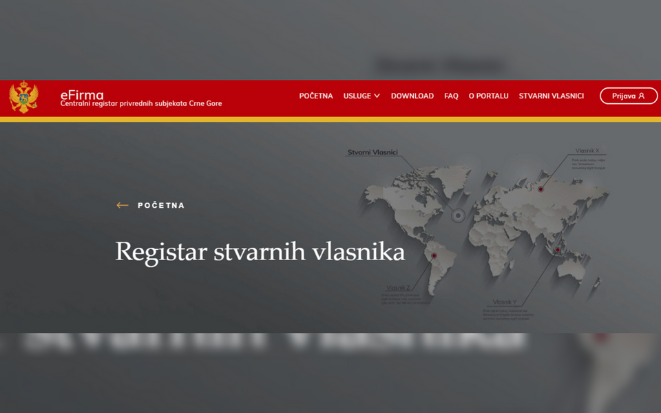 Poreska uprava: U funkciji Registar stvarnih vlasnika