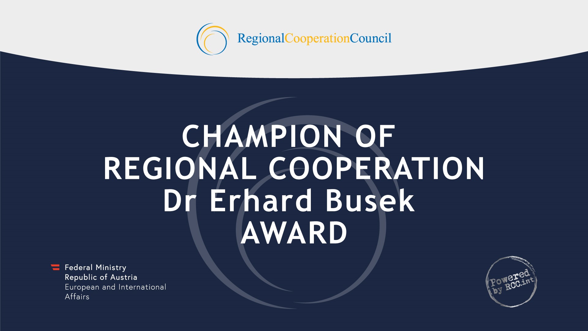 Otvorene nominacije za nagradu Šampion regionalne saradnje dr Erhard Busek za 2023.
