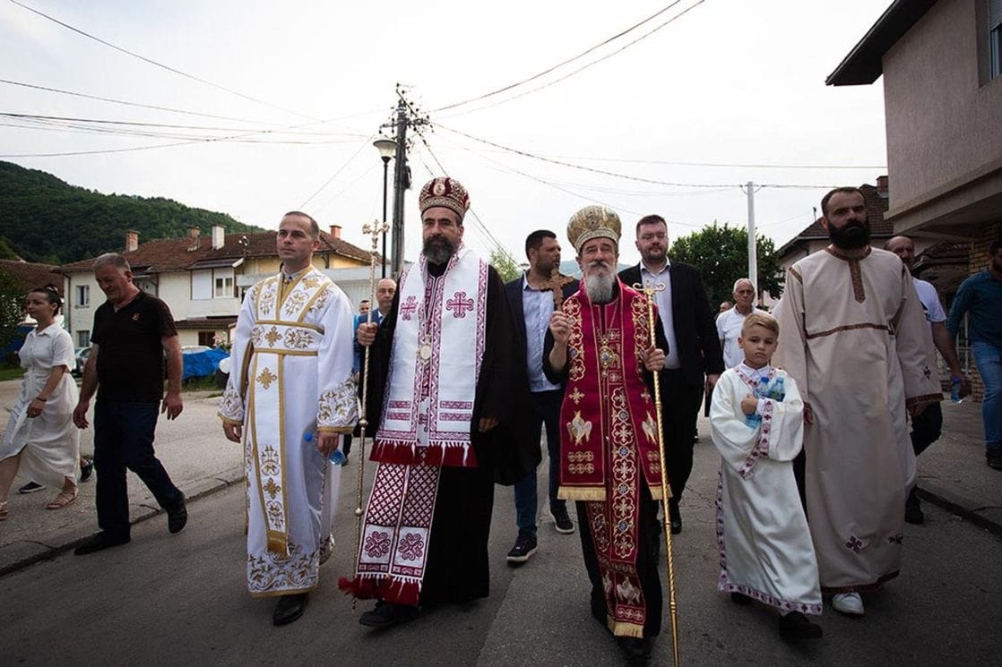 Litija crkve Srbije u Bijelom Polju, učestvovali Koprivica i Kovačević