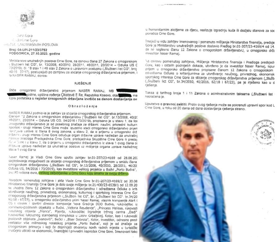 Kako je Abazović ,,ogrnuo&#8221; Ramaja crnogorskim državljanstvom