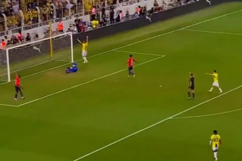 (VIDEO) Navijači Fenerbahčea pogodili golmana Lillea, Džeko ih molio da prestanu gađati