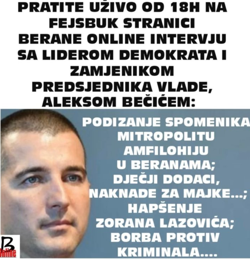 Demokrate umjesto završne konvencije u Beranama drže konferenciju za medije