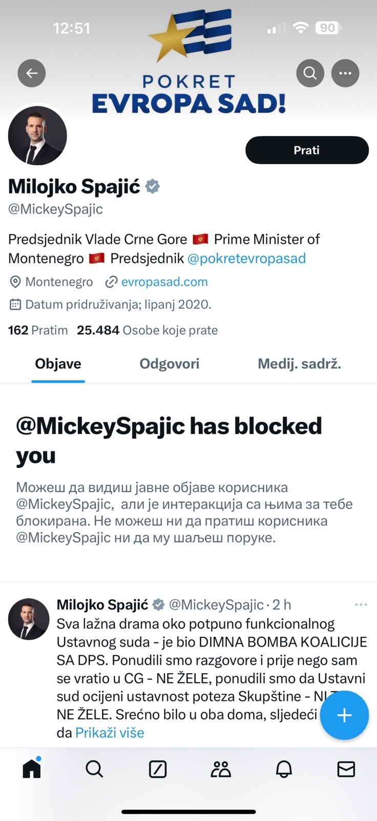 Premijer teško podnosi kritiku: Spajićeva PAF PAF strategija &#8211; na društvenim mrežama blokira medije, političare i građane