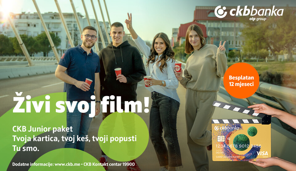 Prvi posao, prvo putovanje, odlazak na studije – sve je lakše uz CKB Junior paket