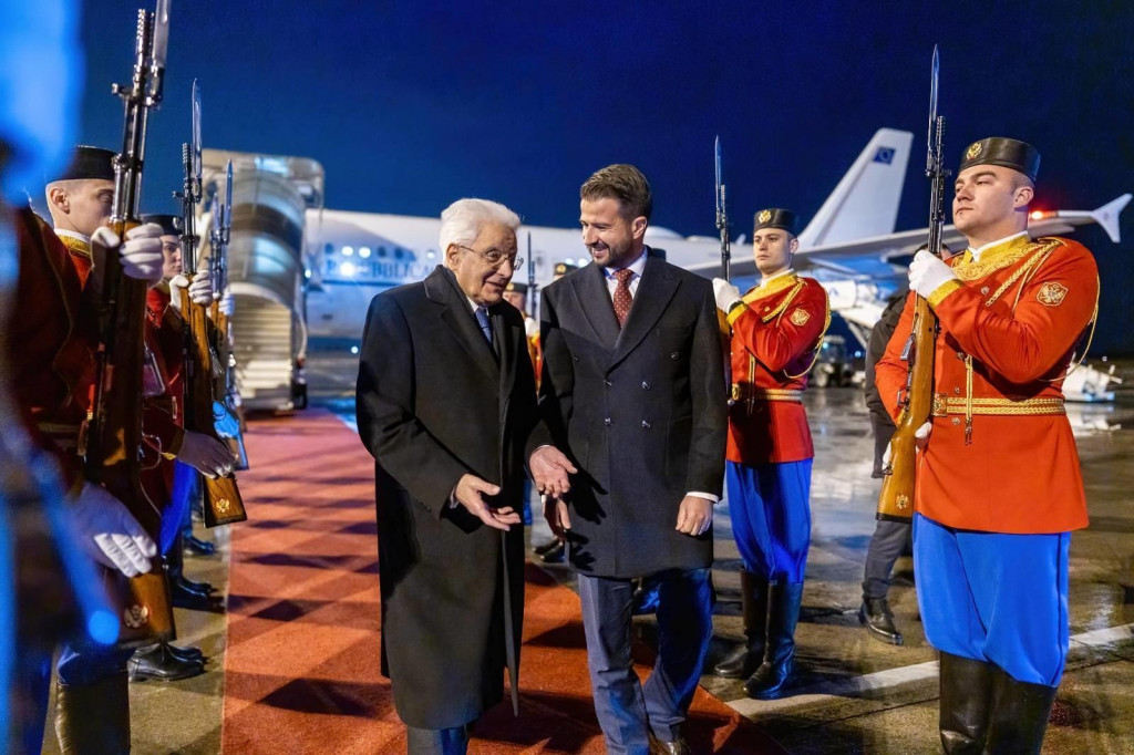 Milatović dočekao predsjednika Italije Serđa Matarelu