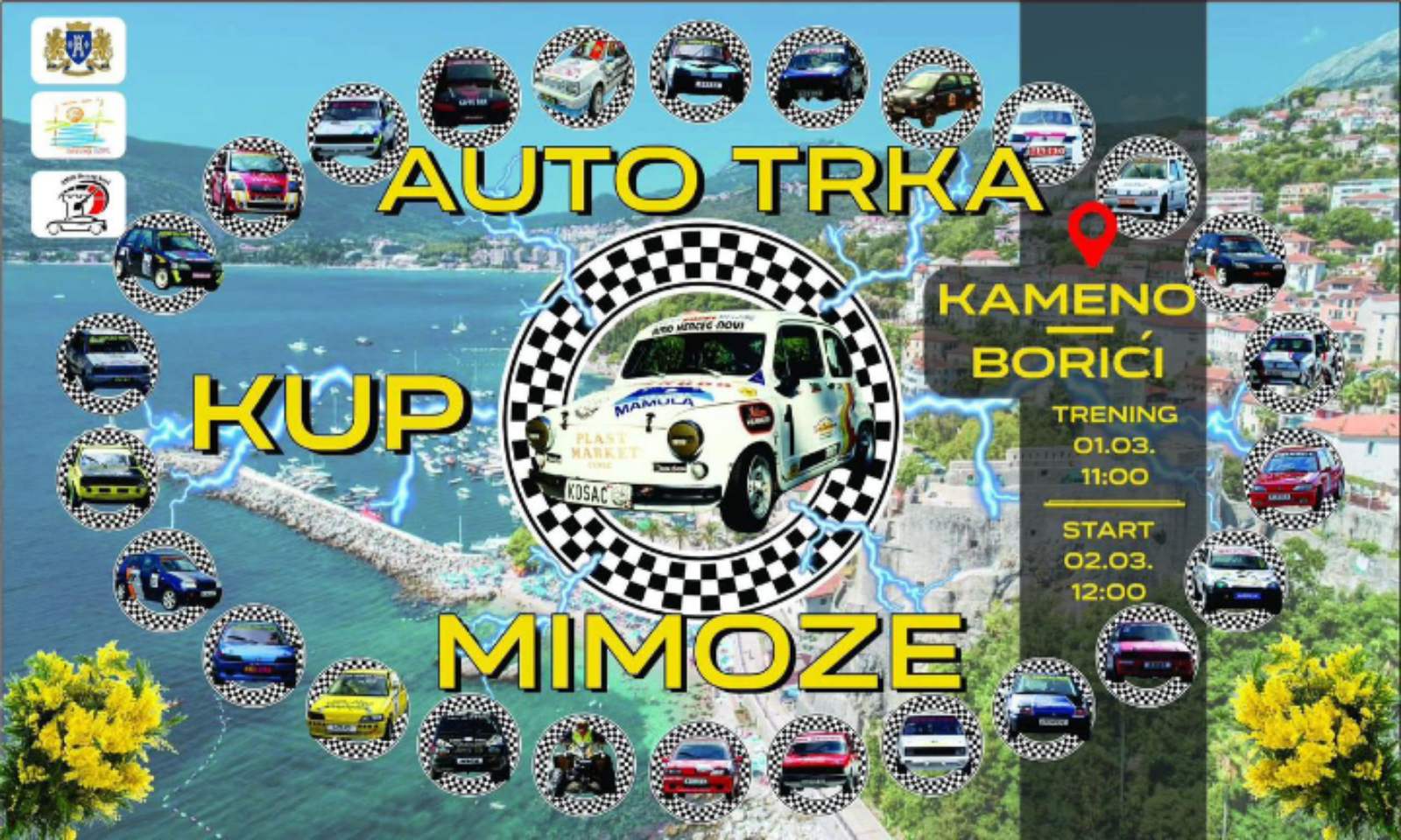SPEKTAKL AUTO SPORTA u Herceg Novom: Prvi vikend marta rezervisan za trke “Kameno – Borići 2025”
