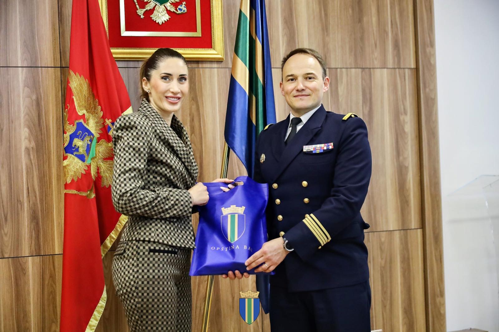 Opština Bar: Spičanović primila delegaciju broda Ratne mornarice Francuske