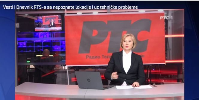 Beograd: Studentska blokada RTS-a ulazi u sedamdeseti sat; RTS vijesti i Dnevnik emituje sa nepoznate lokacije i uz tehničke probleme