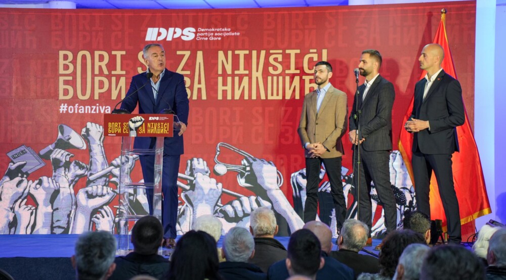 Đukanović: Nikšić proživljava tešku sramotu, velikosrpski nacionalizam se sa pravom plaši povratka DPS-a na vlast