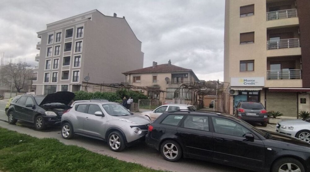 Lančani udes u Podgorici, stvorene duge kolone