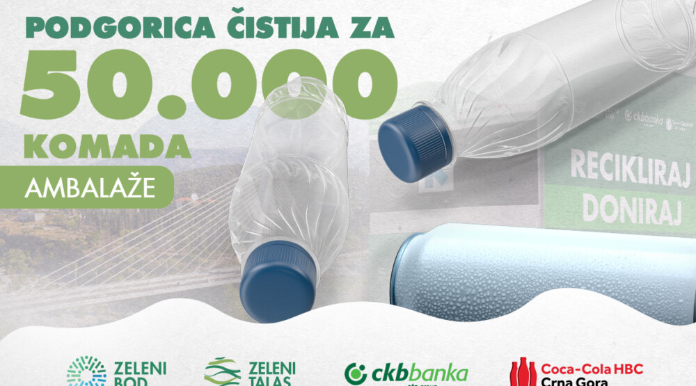 Zeleni talas: U Podgorici sakupljeno preko 50.000 komada ambalaže za 20 dana