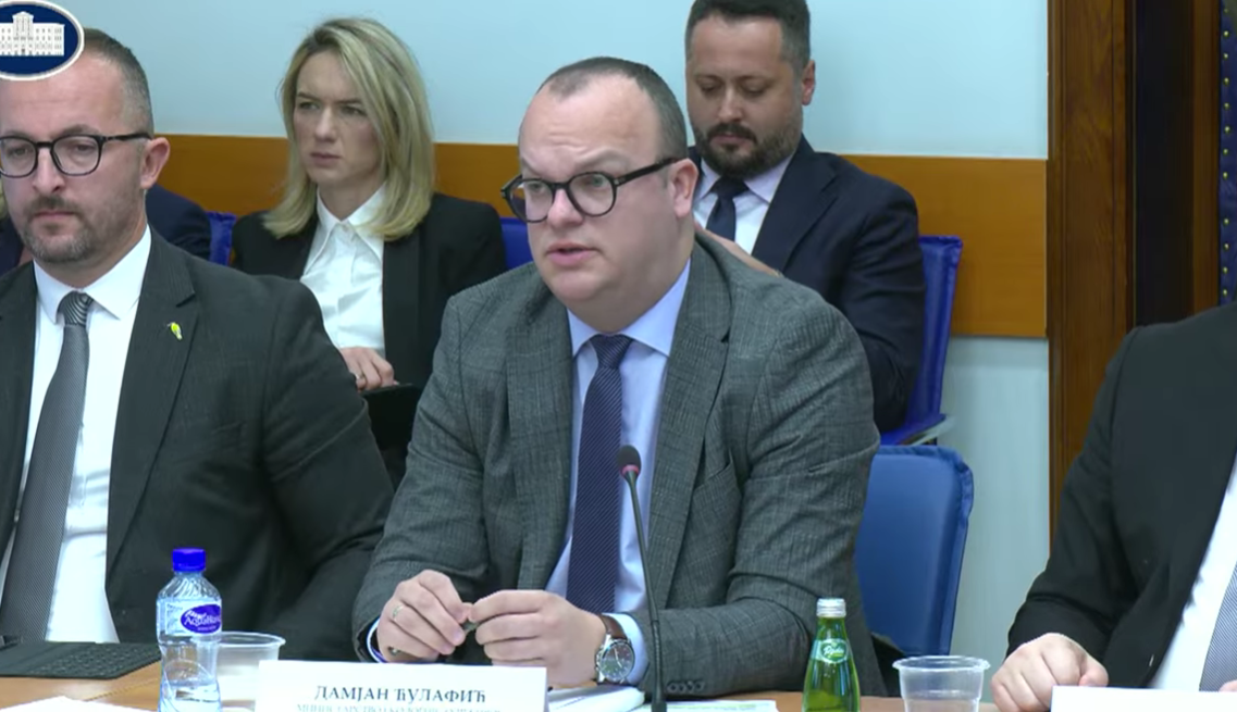 Damjan Ćulafić, Foto: Skupština Crne Gore - stop kadar
