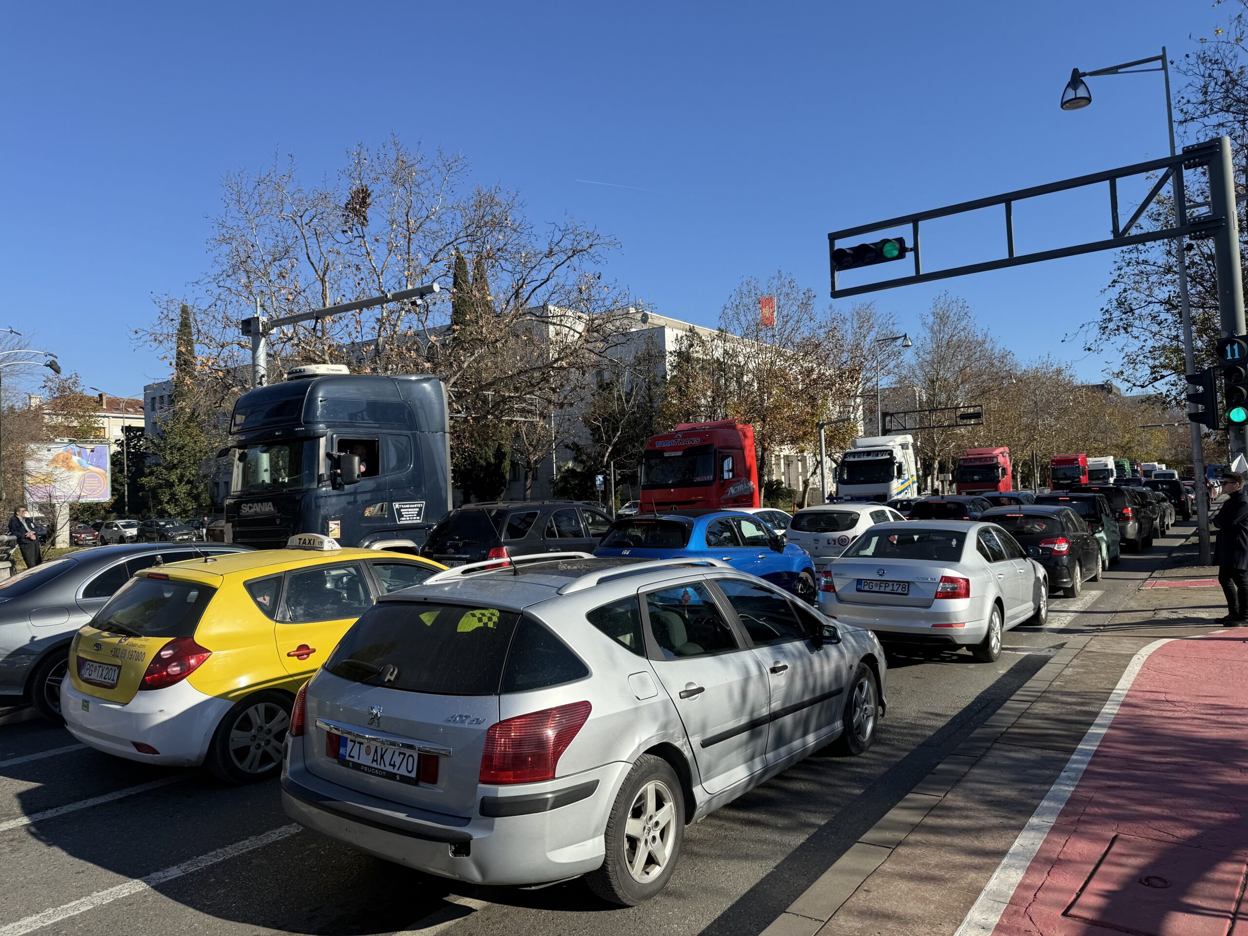 Protestna vožnja u Podgorici