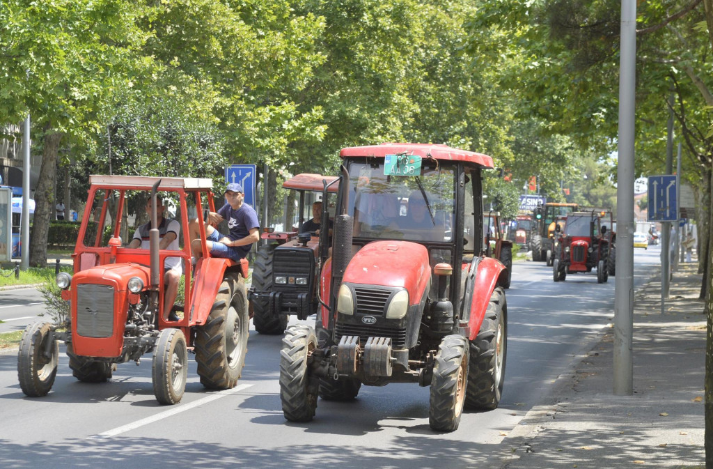 Sa protesta poljoprivrednika 2021. godine, Foto: Dan