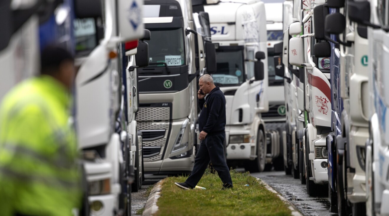Protest kamiona, Foto: EPA/ GEORGI LICOVSKI
