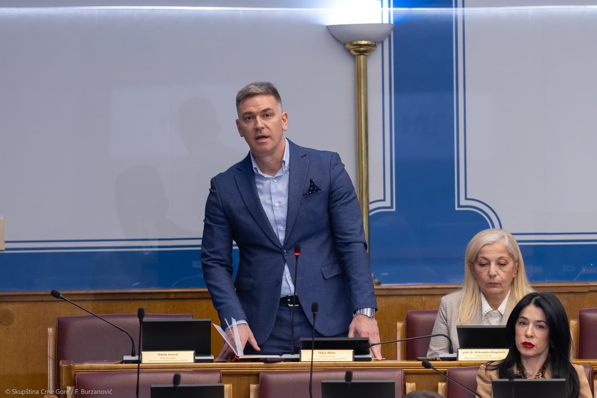 Oskar Huter, Foto: Skupština Crne Gore