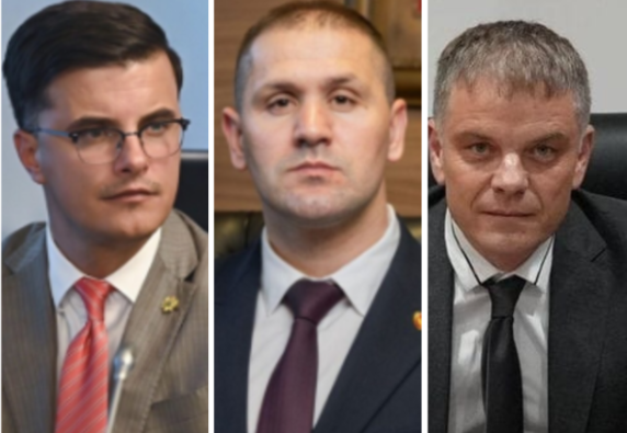 Šaranović, Šćepanović i Janović, Foto: MUP/ Vlada Crne Gore