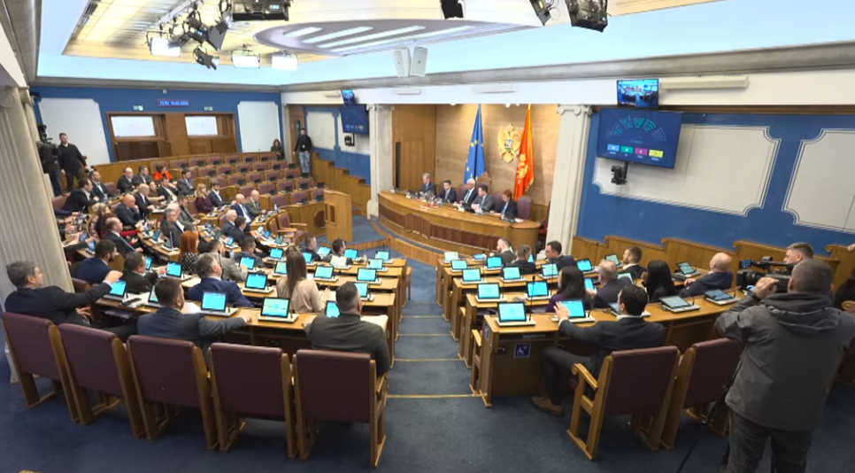 Foto: Printscreen/ Skupština Crne Gore