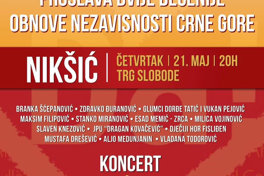 Koncert povodom 20 godina nezavisnosti