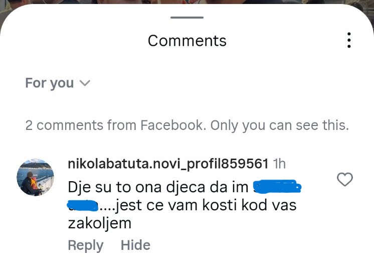 Foto: Screenshot objave sa Instagrama